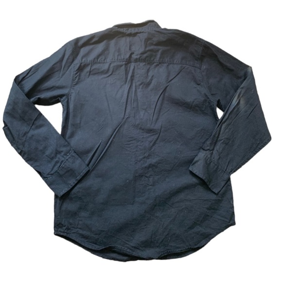 CALVIN KLEIN Button Down Shirt With Long Sleeves Black Boys 10-12Y - Picture 6 of 8